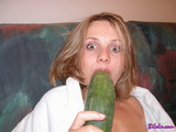 This Cucumber Is Way Too Big For Such A Tiny Girl