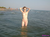 Posing Naked On The Beach