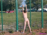 Naked On The Tenis Court
